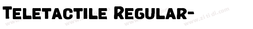 Teletactile Regular字体转换